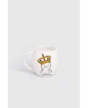 Чашка детская «Котёнок в короне»